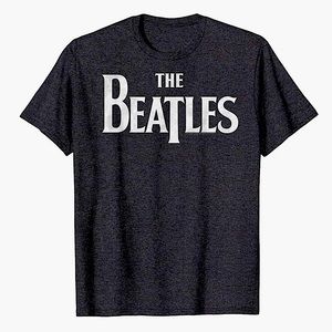 The Beatles Gray Drop T Logo T-Shirt, Men’s Size Small.